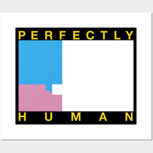 Perfectly Human - Transgender Flag Posters and Art